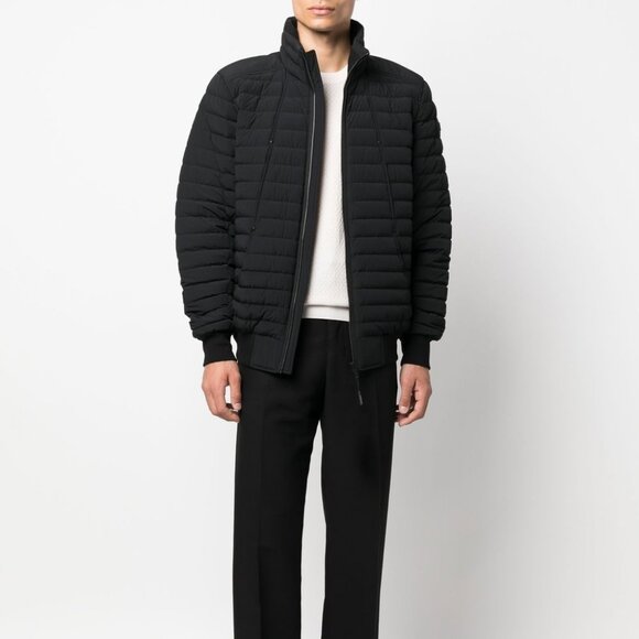 Moose Knuckles Keap Down Bomber Jacket in Black, Large - Picture 16 of 16